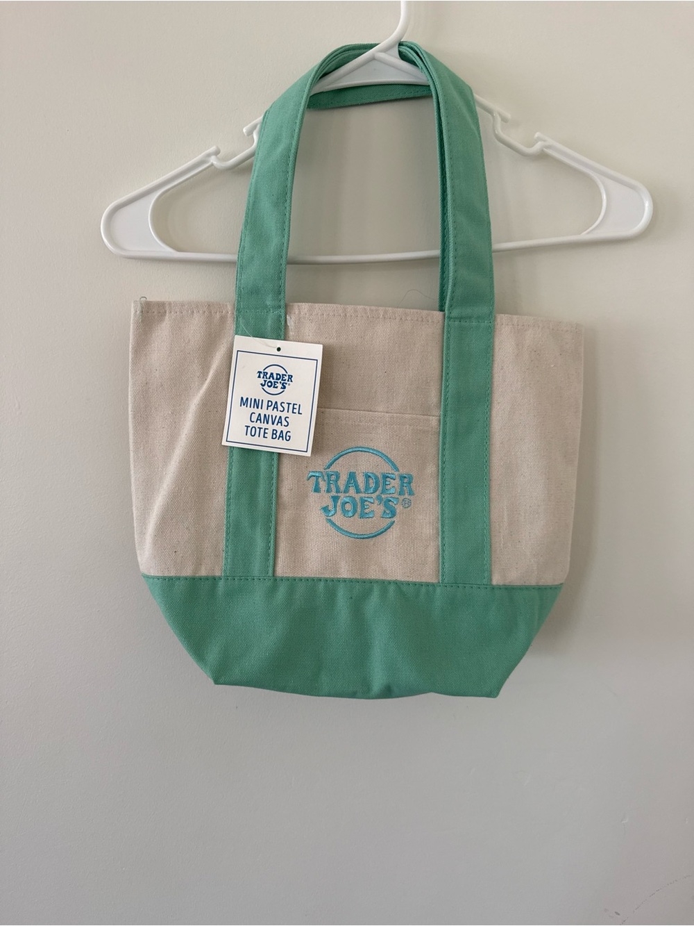 Mini Mint Green Trader Joe’s Canvas Tote Bag